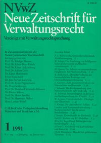 Aktuelle Probleme der forstrechtlichen Rodungs- und Umwandlungsgenehmi­gung, in: Neue Zeitschrift für Verwaltungsrecht (NVwZ) 1991, S. 22 ff.